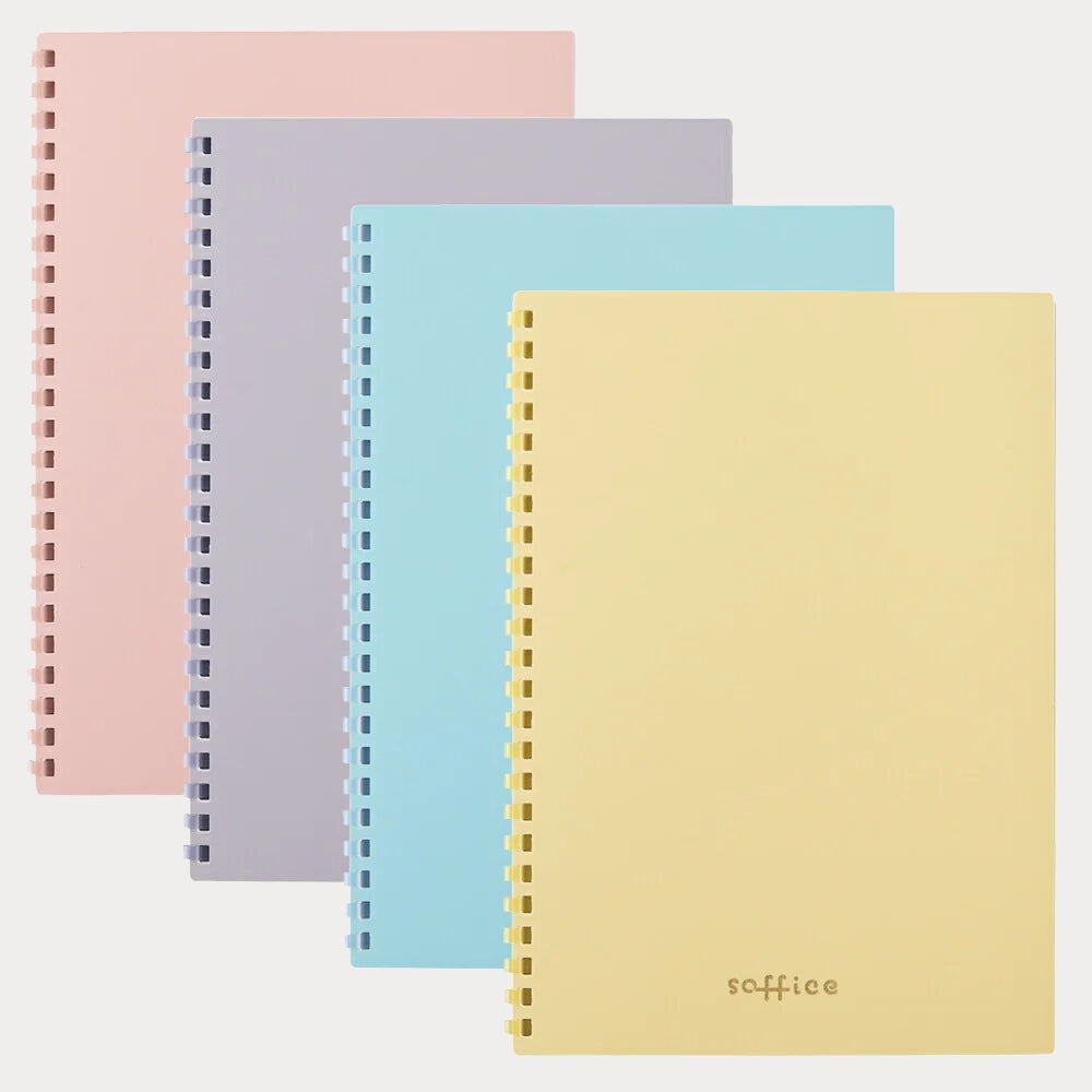 Lihit Lab Cahier Ligné Souple à Anneaux N-310 Rose