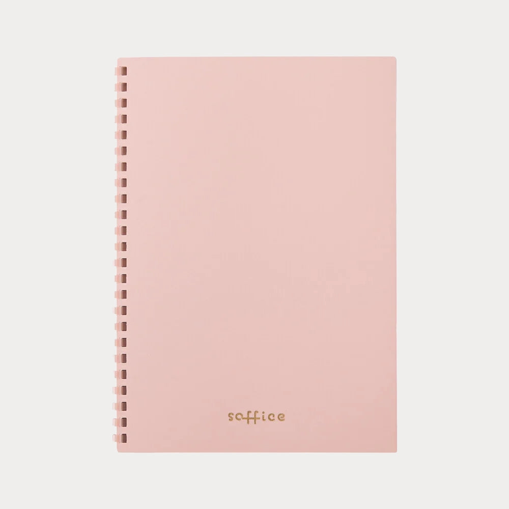 Lihit Lab Cahier Ligné Souple à Anneaux N-310 Rose