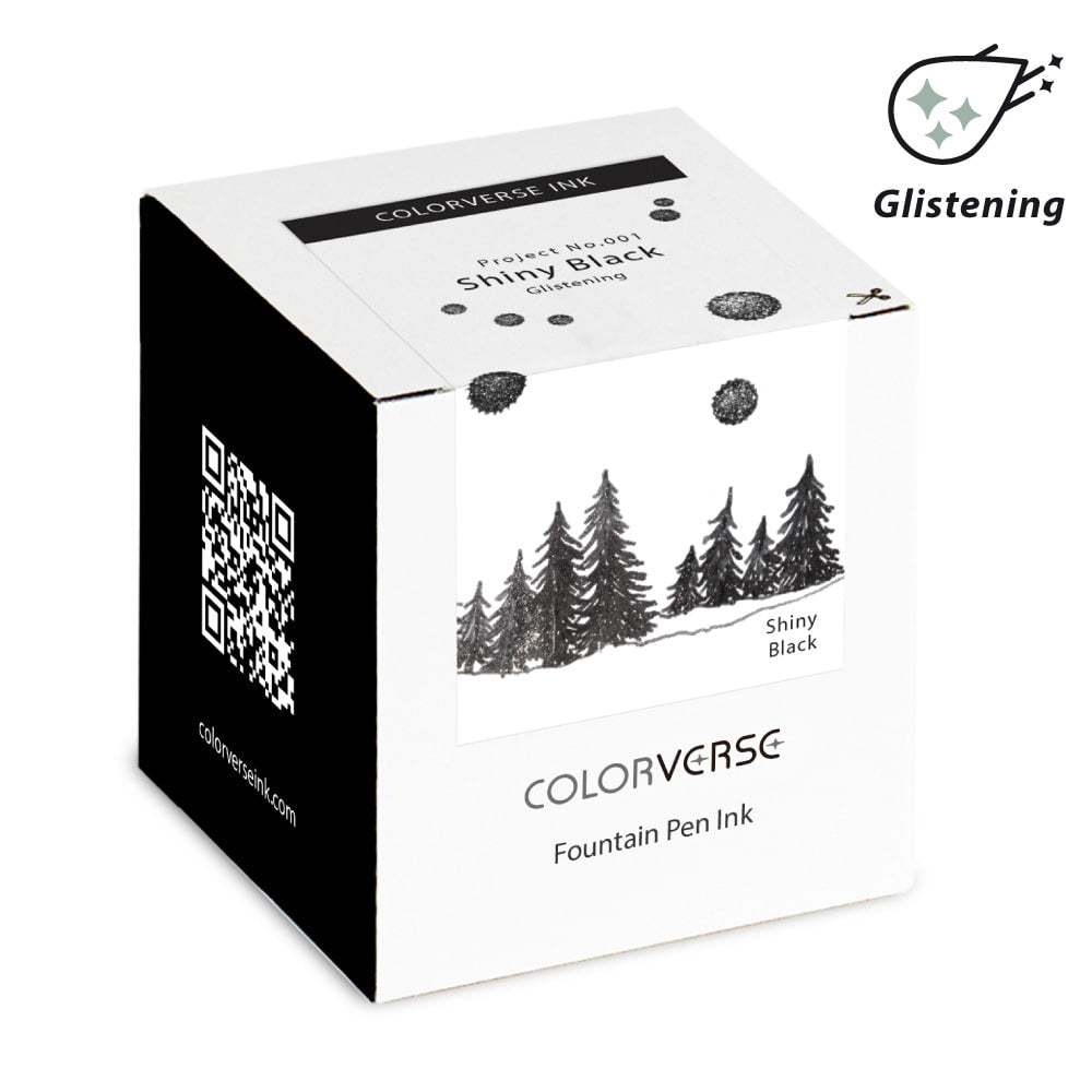 Encre Brillante pour Stylo-Plume Shiny Black Colorverse