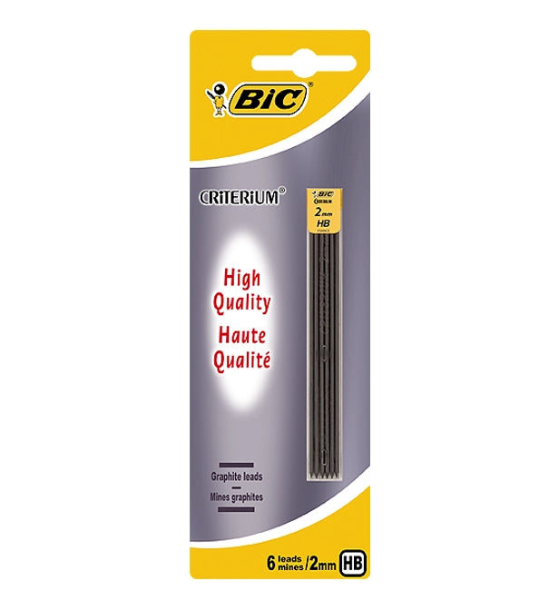 Étui de 6 Mines Criterium 2mm HB BIC