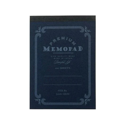 Bloc-Notes B7 à Pages Quadrillées Indigo Daiso