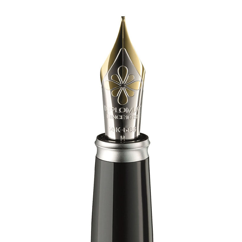 Bloc-Plume Excellence A2 Chrome Mat 14 Carats Diplomat