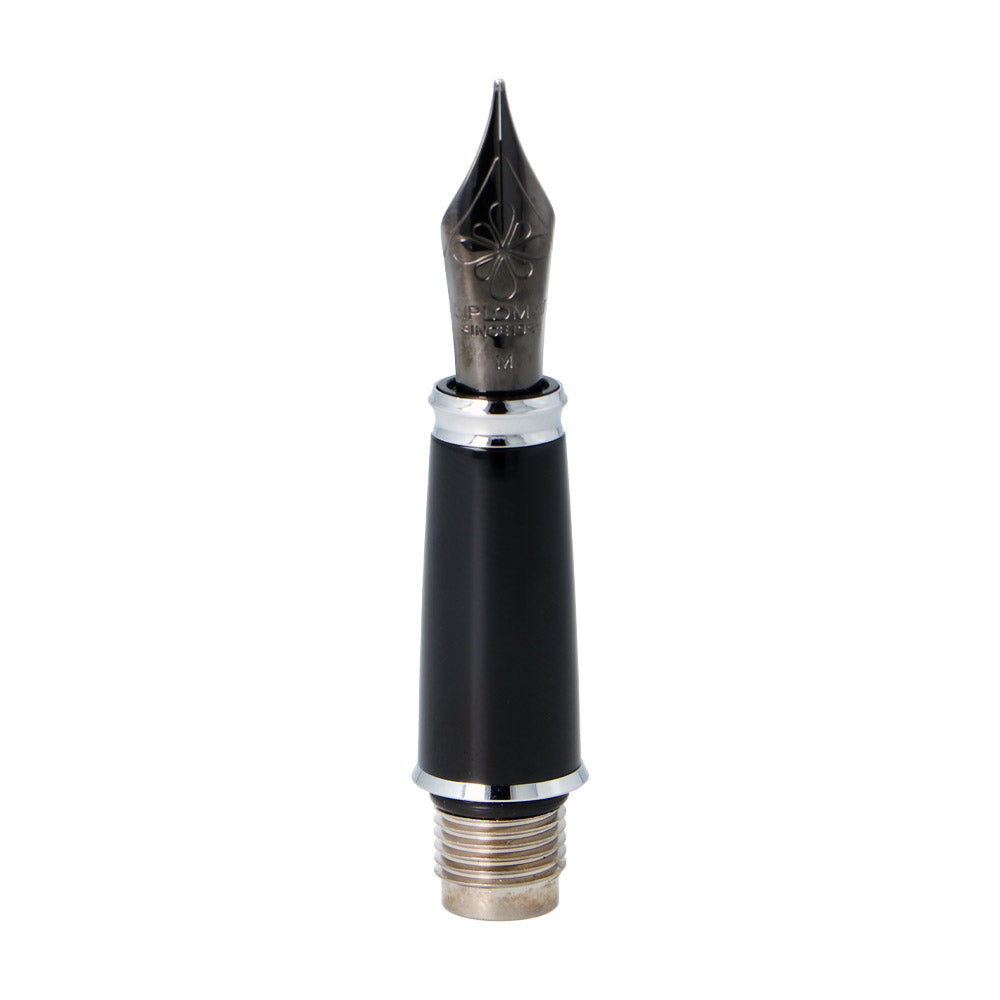 Bloc-Plume Excellence A2 Noir PVD Chrome Acier Diplomat