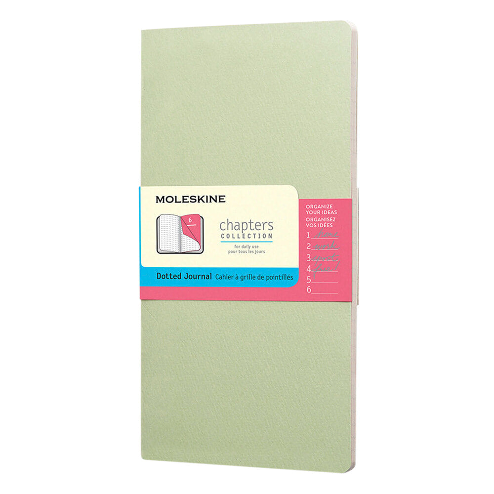 Cahier Chapter 6 Pointillé Vert Clair Moleskine