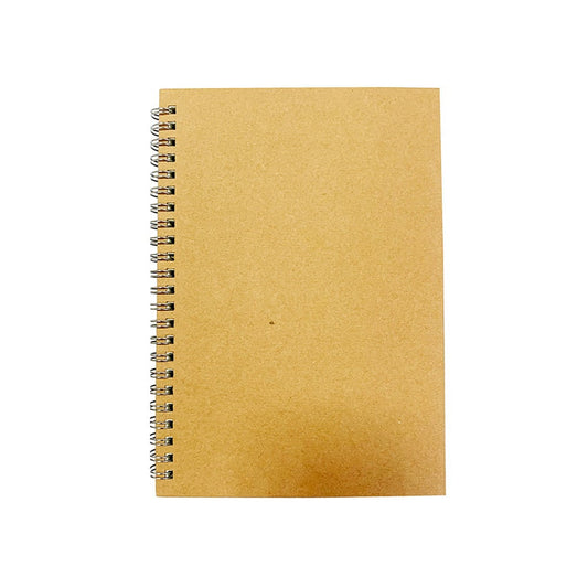 Cahier à Spirales A5 Pages Ivoire Kraft Daiso