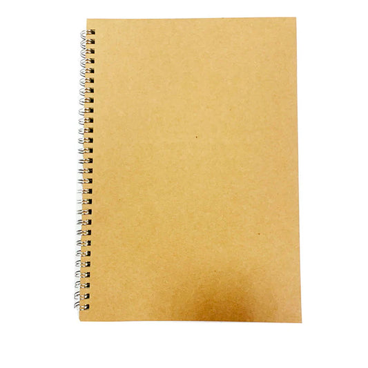 Cahier à Spirales B5 Pages Ivoire Kraft Daiso