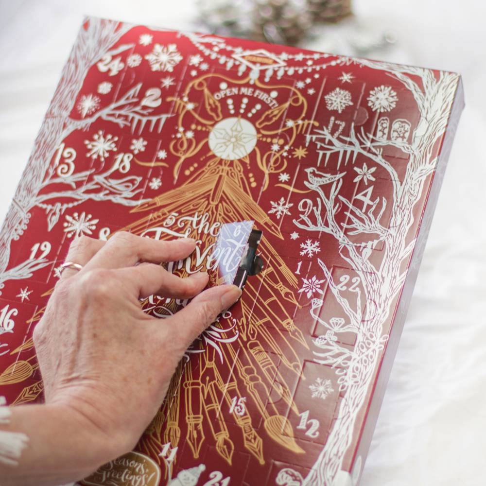 Calendrier InkVent Burgundy Edition - Set de 25 Encres Diamine