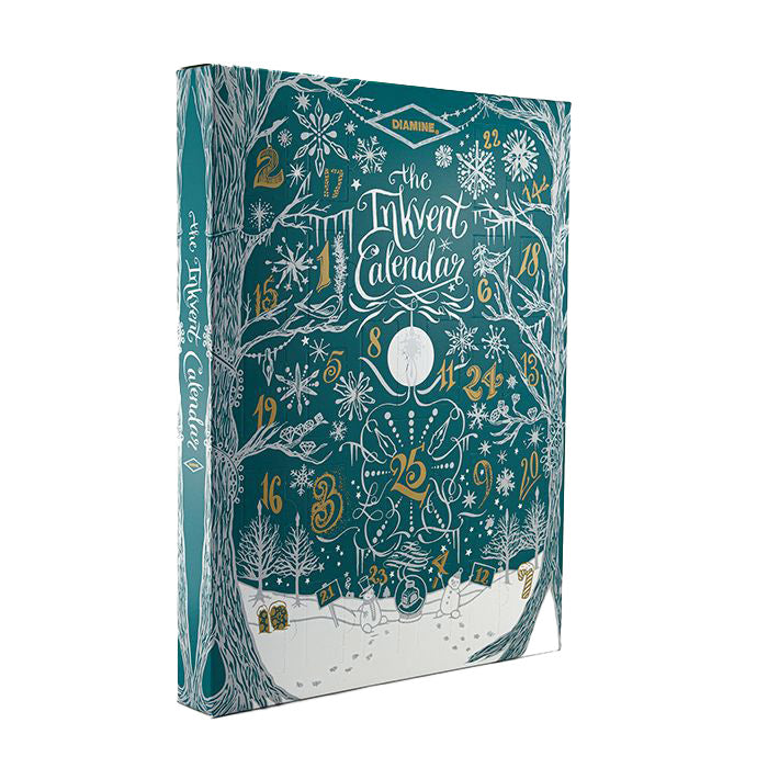 Calendrier InkVent Teal Edition - Set de 25 Encres Diamine