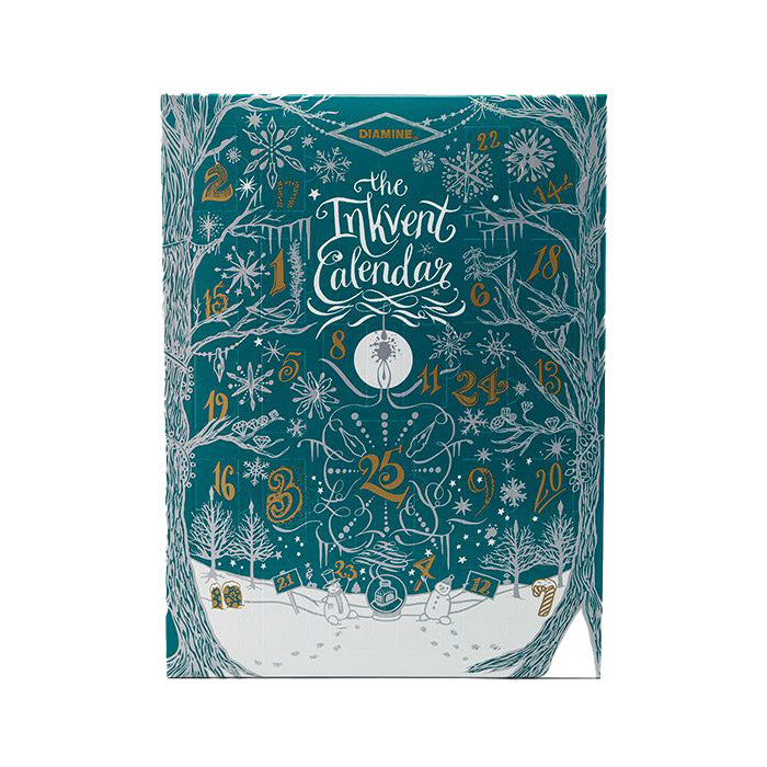 Calendrier InkVent Teal Edition - Set de 25 Encres Diamine