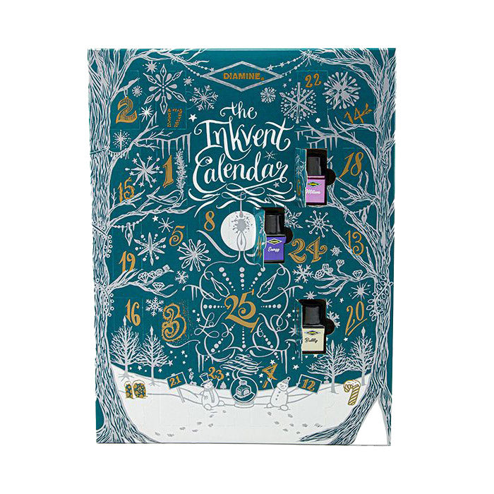 Calendrier InkVent Teal Edition - Set de 25 Encres Diamine