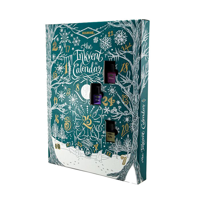 Calendrier InkVent Teal Edition - Set de 25 Encres Diamine