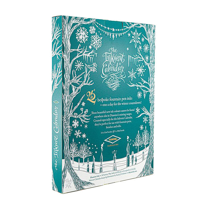 Calendrier InkVent Teal Edition - Set de 25 Encres Diamine