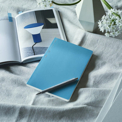 Carnet A5 à Carreaux 1/2 Année Bleu Stalogy