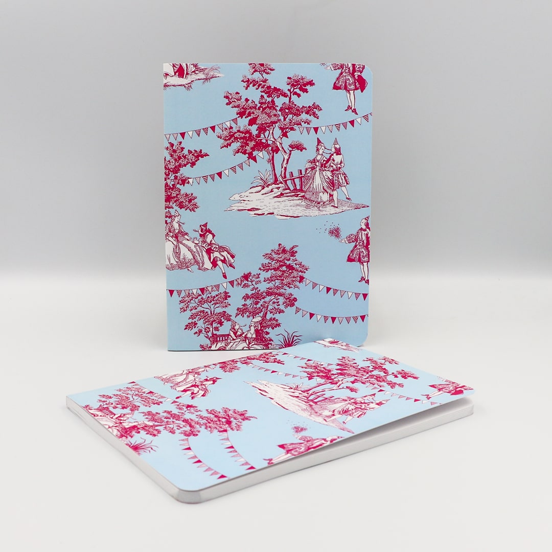 Carnet A5 Les Fêtes Galantes Bleu & Rose Éditions MaT