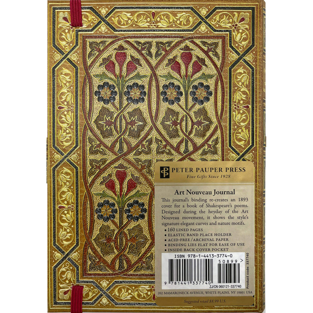 Carnet Art Nouveau Journal Peter Pauper Press