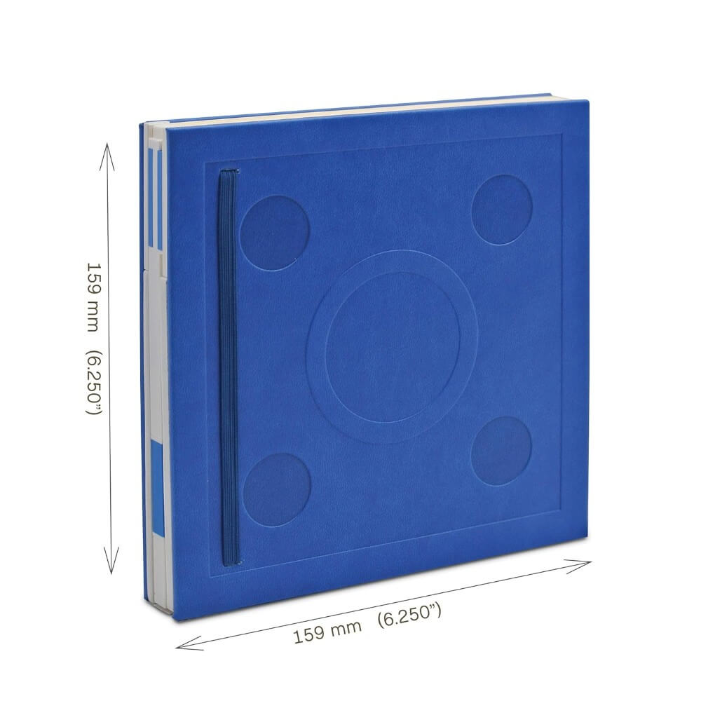 Carnet Carré Bleu à Fermeture avec Stylo Gel LEGO