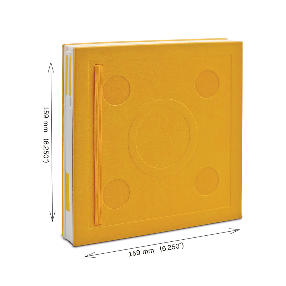 Carnet Carré Jaune à Fermeture avec Stylo Gel LEGO