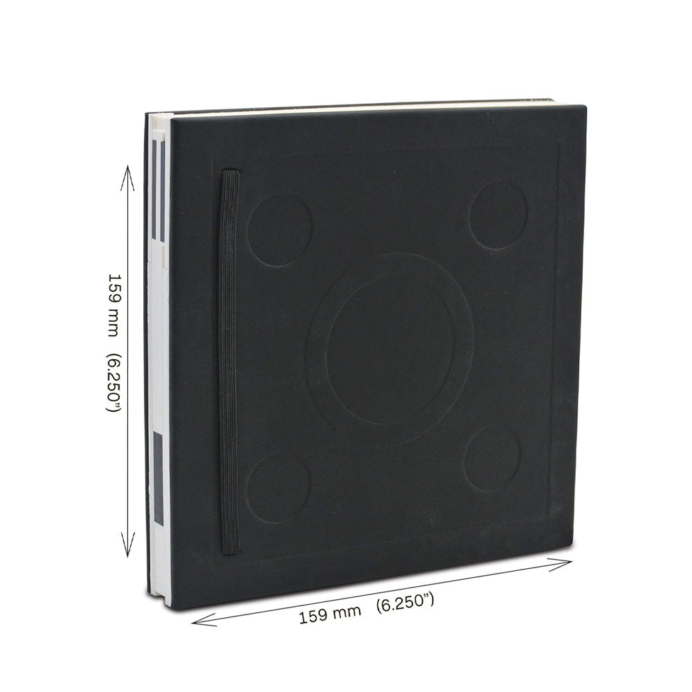 Carnet Carré Noir à Fermeture avec Stylo Gel LEGO
