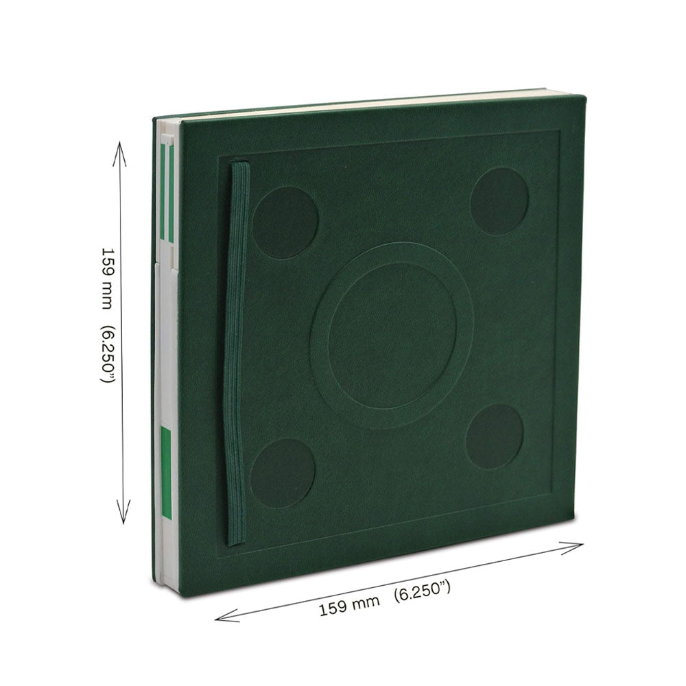 Carnet Carré Vert à Fermeture avec Stylo Gel LEGO