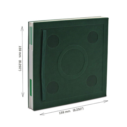Carnet Carré Vert à Fermeture avec Stylo Gel LEGO