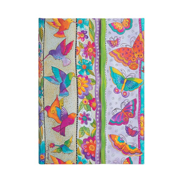 Carnet Rigide Colibris et Papillons Midi Non Ligné Paperblanks
