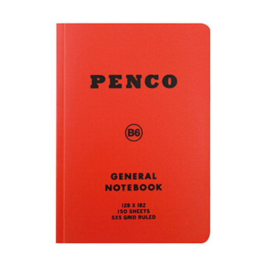 Carnet de Notes B6 à Carreaux Rouge Penco