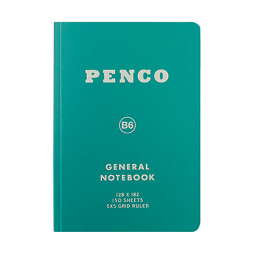 Carnet de Notes B6 à Carreaux Vert Penco