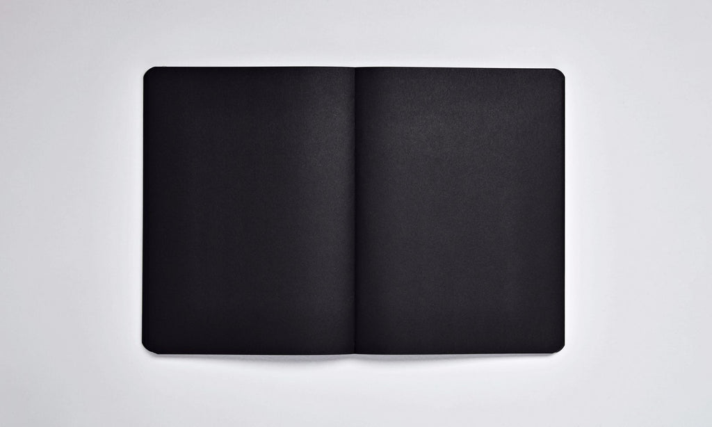 Carnet Not White L Noir Nuuna