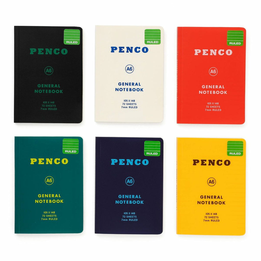 Carnet de Notes A6 Ligné Rouge Penco