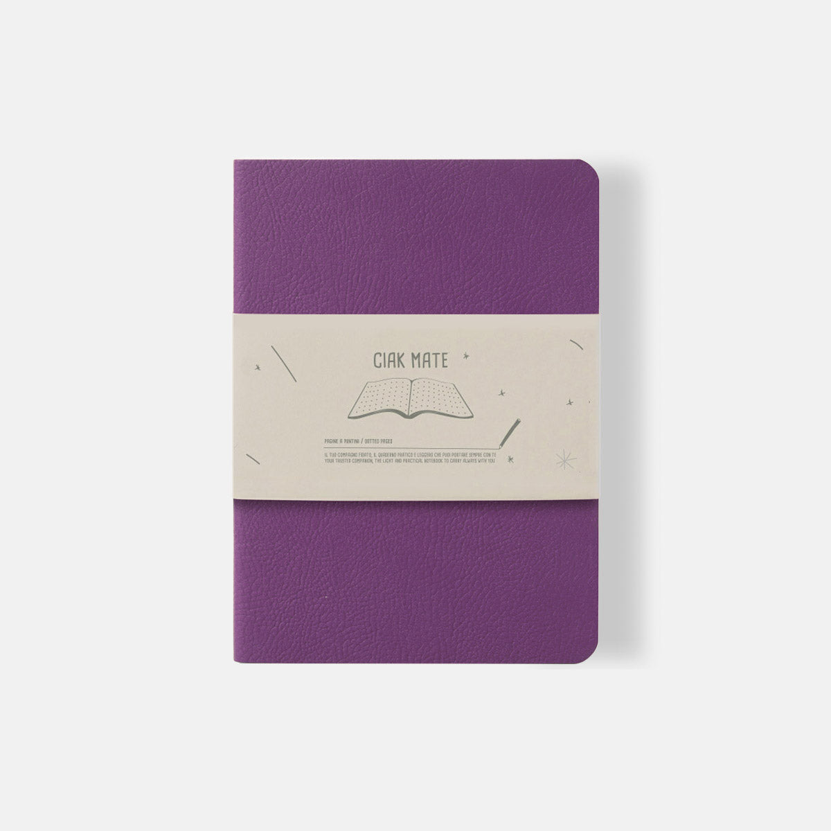 Carnet Souple à Pointillés Mate 12x17 Violet Ciak