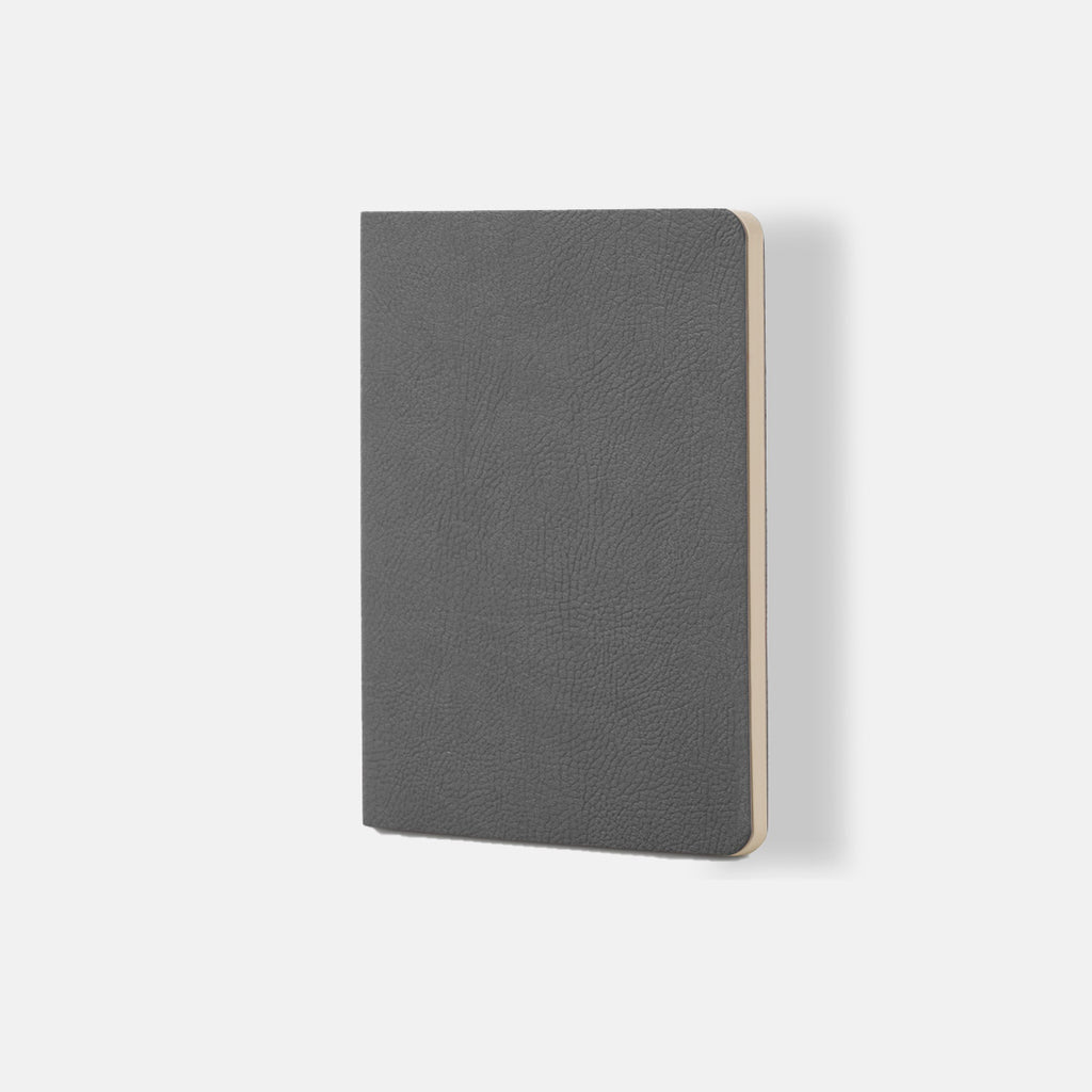 Carnet Souple Ligné Mate 12x17 Gris Ciak