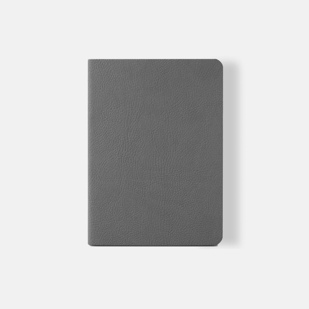 Carnet Souple Ligné Mate 12x17 Gris Ciak