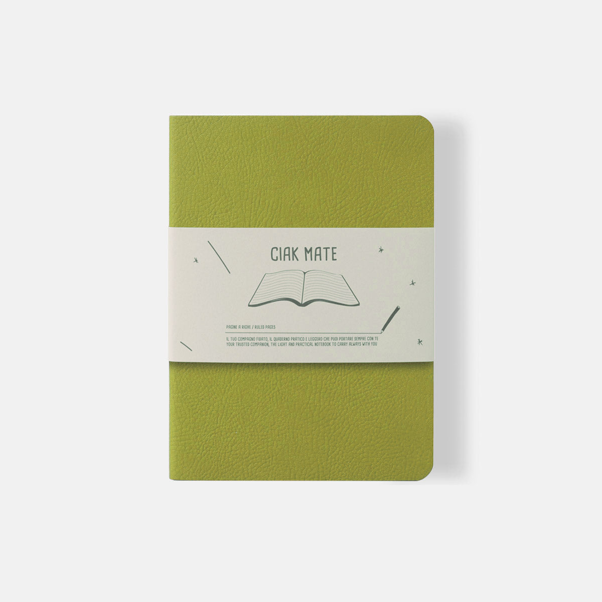 Carnet Souple Ligné Mate 12x17 Vert Ciak