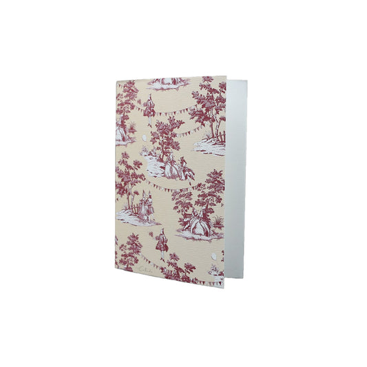 Carte Double Les Fêtes Galantes Grenat Ivoire Éditions MaT