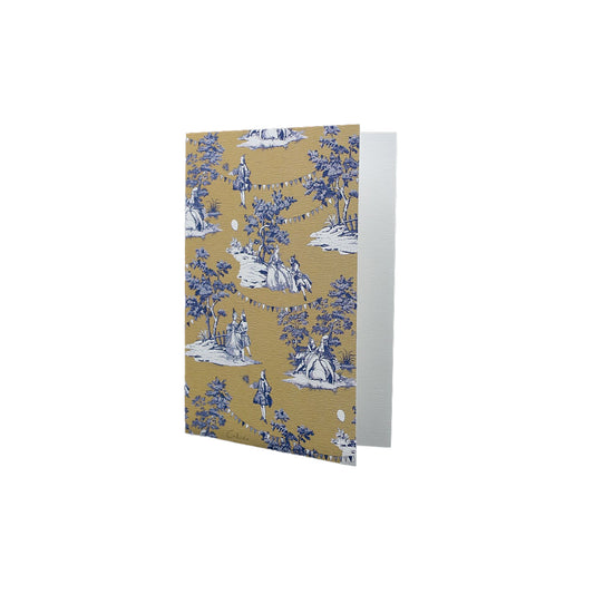 Carte Double Les Fêtes Galantes Or et Gris Éditions MaT