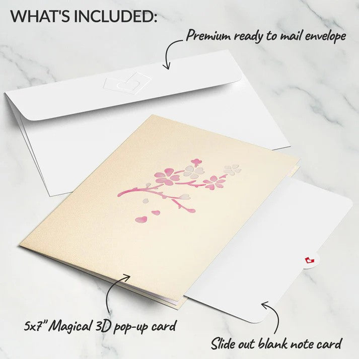 Carte Pop-Up Fleur de Cerisier Lovepop
