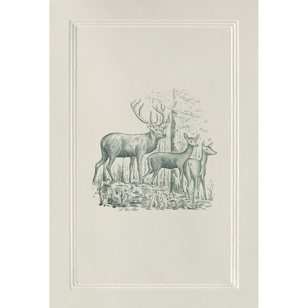 Cartes de Vœux Animaux Cerfs Original Crown Mill