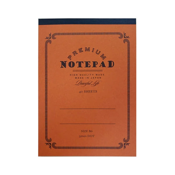 Bloc-Notes B6 à Pointillés Brique Daiso