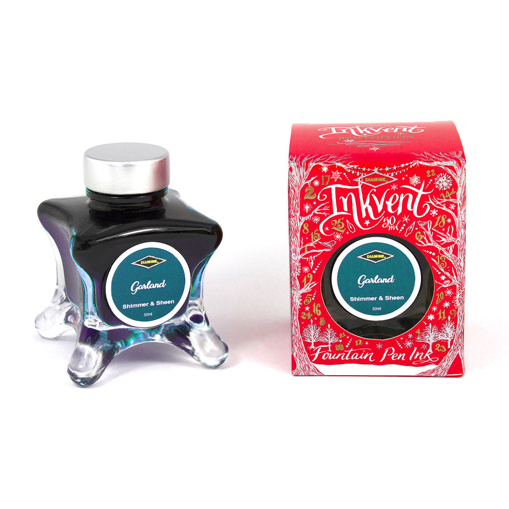 Encre Shimmer & Sheen Garland Inkvent Red Edition 50ml Diamine