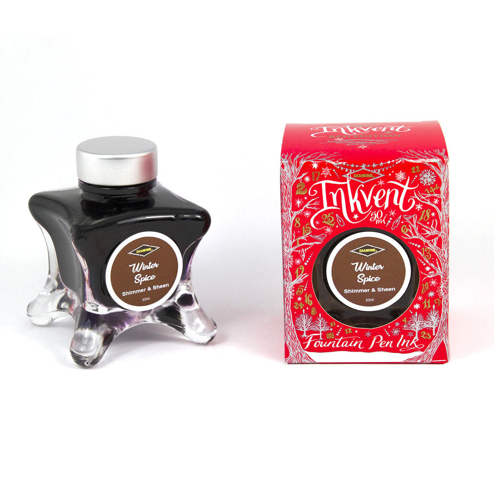 Encre Shimmer & Sheen Winter Spice Inkvent Red Edition 50ml Diamine