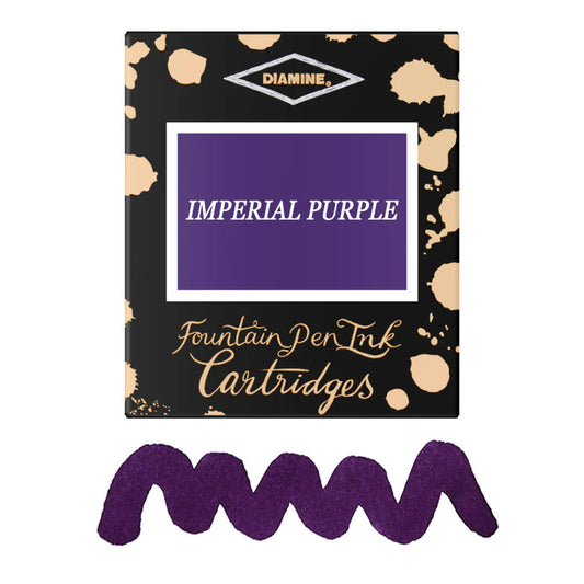 6 Cartouches pour Stylos-Plume Imperial Purple Diamine