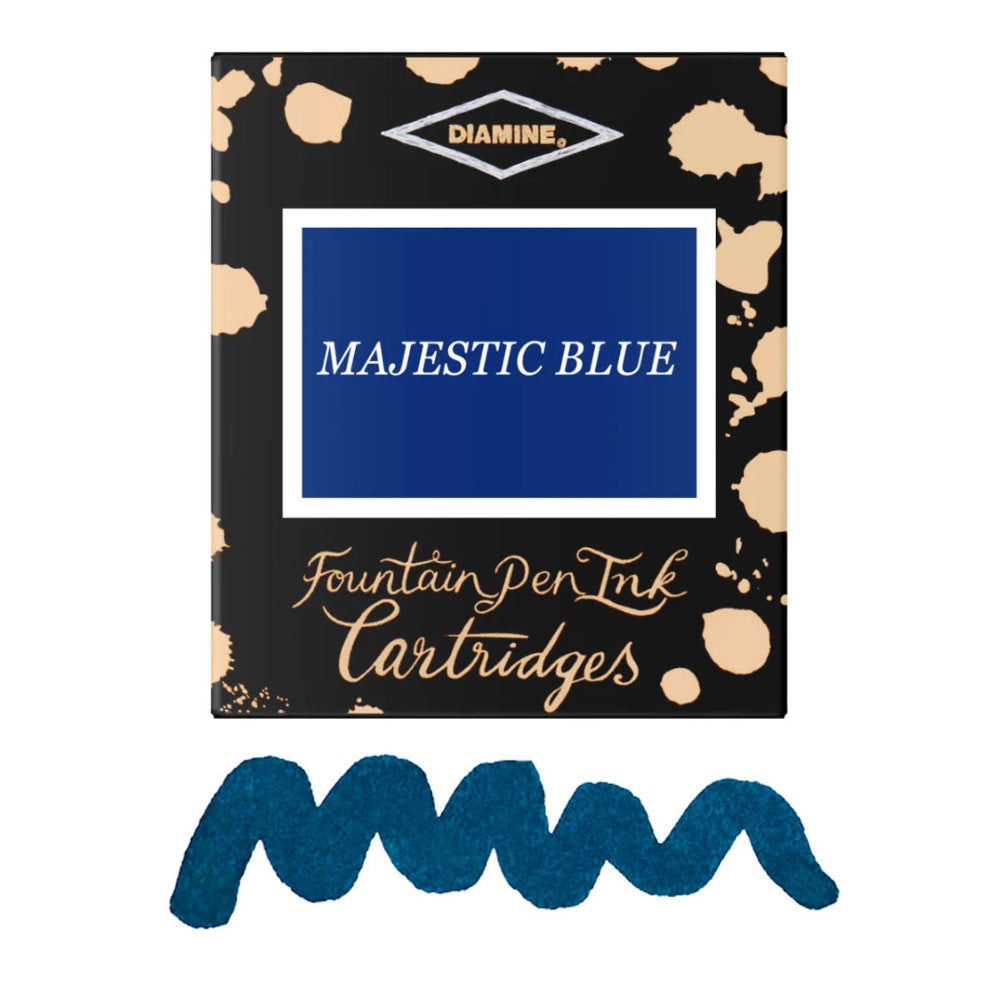 6 Cartouches pour Stylos-Plume Majestic Blue Diamine