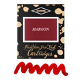 6 Cartouches pour Stylos-Plume Maroon Diamine