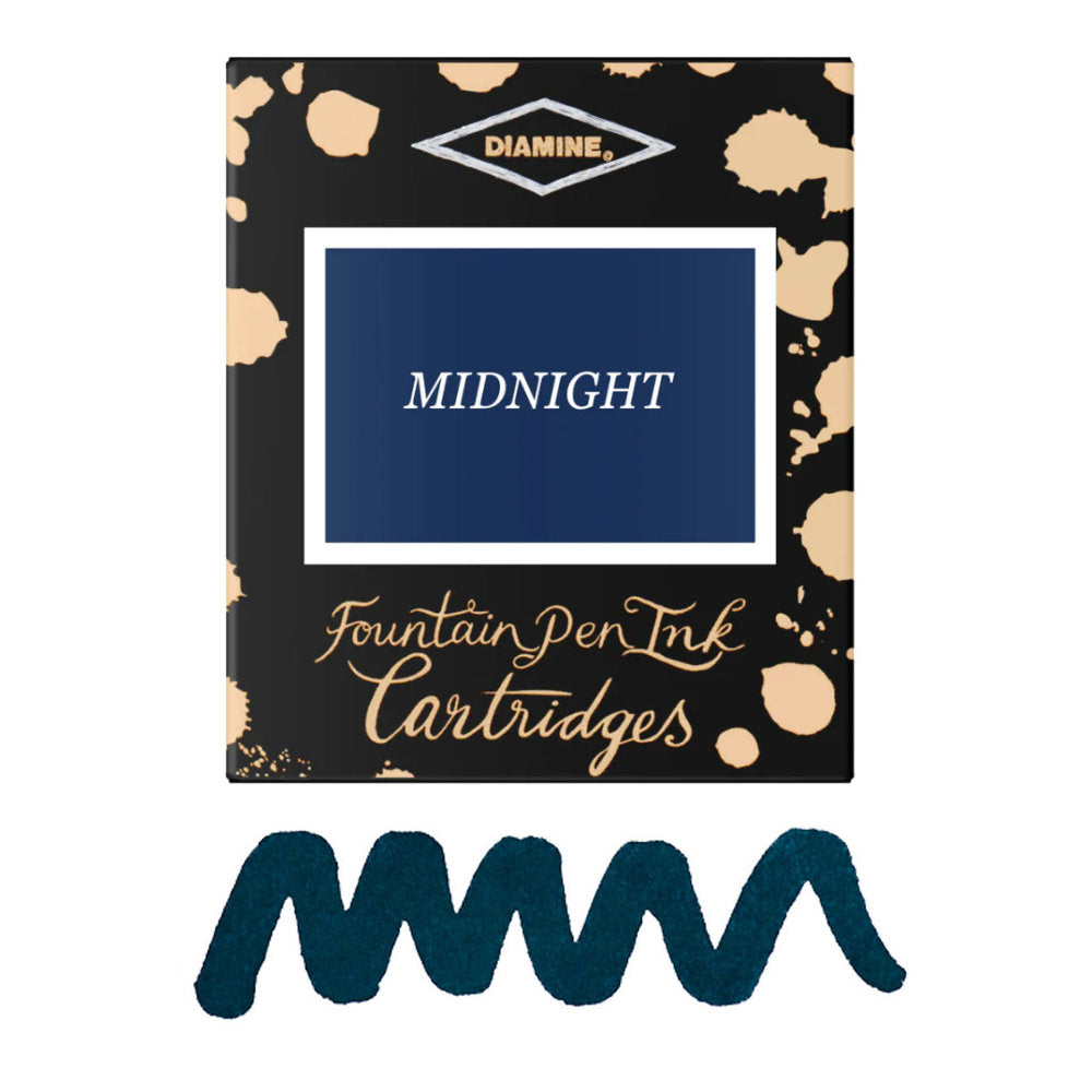 6 Cartouches pour Stylos-Plume Midnight Diamine
