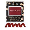 6 Cartouches pour Stylos-Plume Monaco Red Diamine