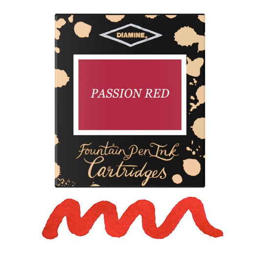 6 Cartouches pour Stylos-Plume Passion Red Diamine