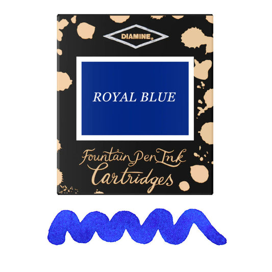 6 Cartouches pour Stylos-Plume Royal Blue Diamine