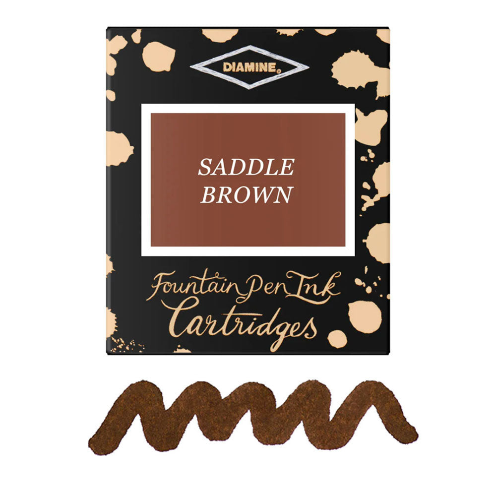 6 Cartouches pour Stylos-Plume Saddle Brown Diamine