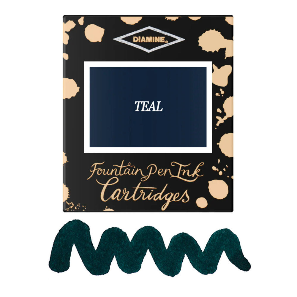6 Cartouches pour Stylos-Plume Teal Diamine