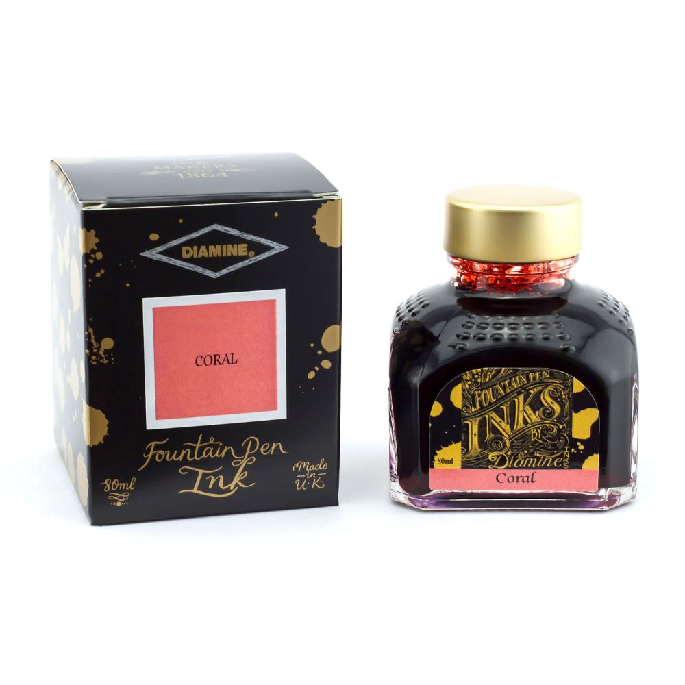 Encre pour Stylos-Plume Coral 80ml Diamine